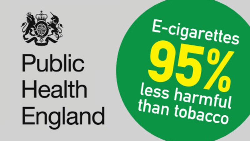 Public Health England: Electronic cigarette is 95% safer than normal!