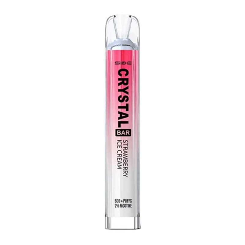 Crystal Bar Strawberry Ice Cream 2ml Συσκευές Μιας Χρήσης - Crystal Bar Strawberry Ice Cream 2ml