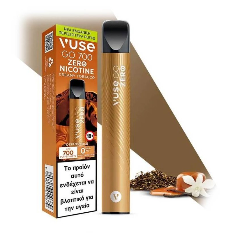 Ηλεκτρονικό Τσιγάρο Μιας Χρήσης - Vuse GO 700 Creamy Tobacco 10mg 2ml