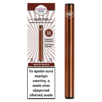 Dinner Lady Smooth Tobacco Disposable Vape Pen 20mg 1.5ml