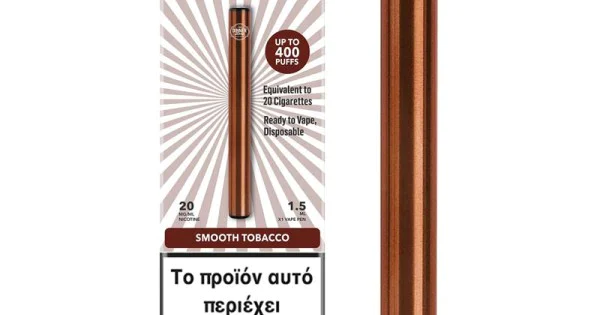 Dinner Lady Smooth Tobacco Disposable Vape Pen 20mg 1.5ml