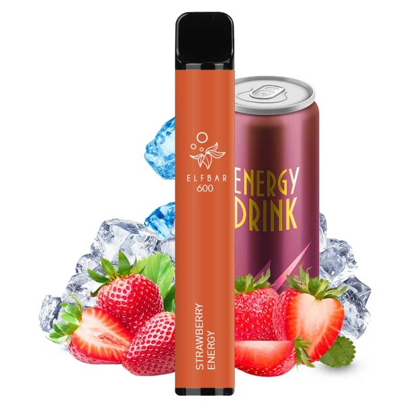 Elf Bar 600 Energy Strawberry 2ml Συσκευές Μιας Χρήσης - Elf Bar 600 Energy Strawberry 2ml