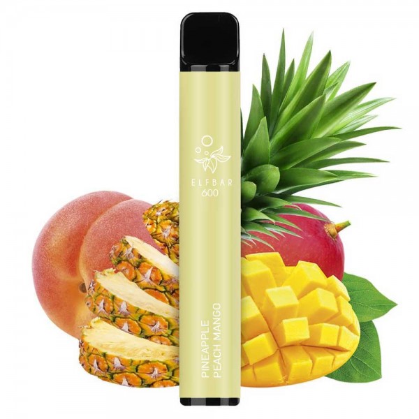 Disposable Vapes - Elf Bar 600 Pineapple Peach Mango 2ml
