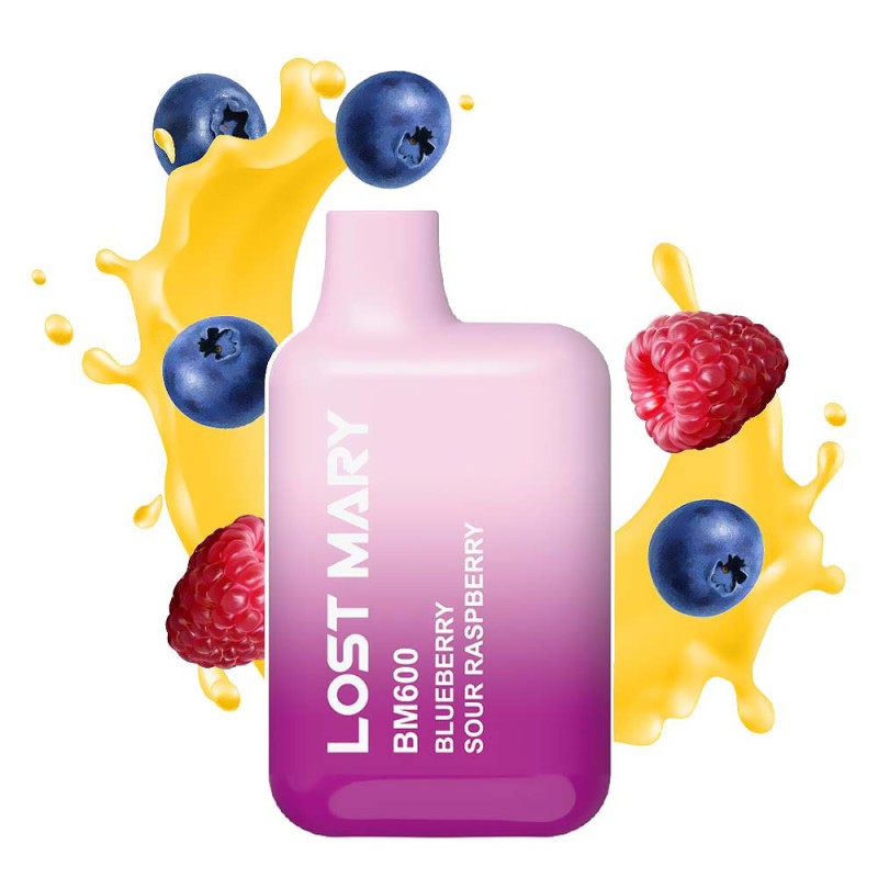 Lost Mary BM600 20mg 2ml Blueberry Sour Raspberry Συσκευές Μιας Χρήσης - Lost Mary BM600 20mg 2ml Blueberry Sour Raspberry