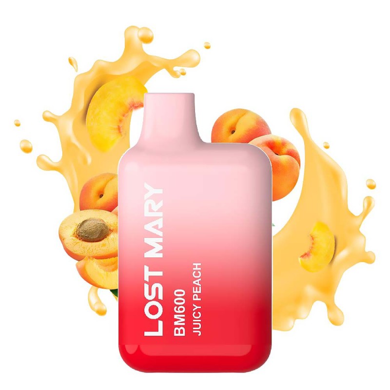 Lost Mary BM600 20mg 2ml Juicy Peach Συσκευές Μιας Χρήσης - Lost Mary BM600 20mg 2ml Juicy Peach
