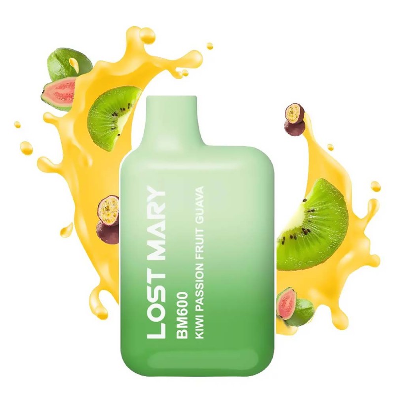 Lost Mary BM600 20mg 2ml Kiwi Passion Fruit Guava Συσκευές Μιας Χρήσης - Lost Mary BM600 20mg 2ml Kiwi Passion Fruit Guava