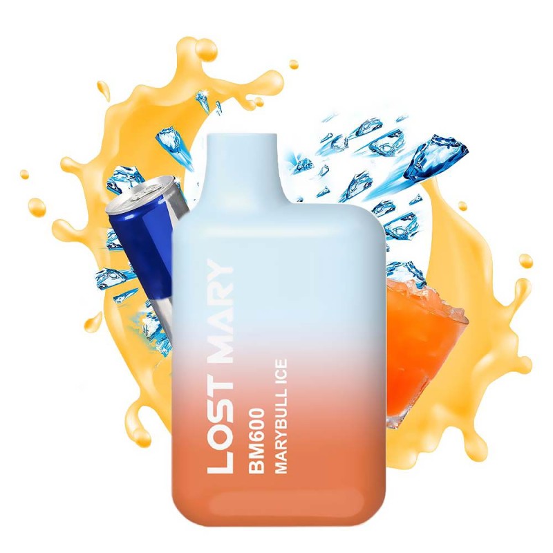 Lost Mary BM600 20mg 2ml Marybull Ice Συσκευές Μιας Χρήσης - Lost Mary BM600 20mg 2ml Marybull Ice