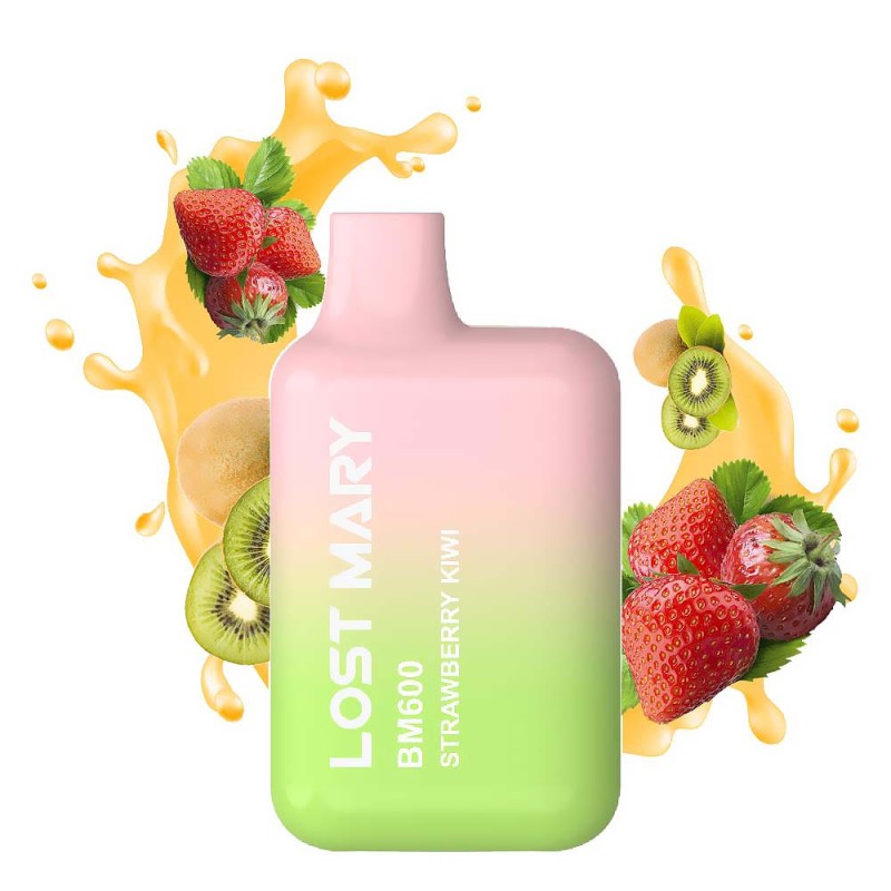 Lost Mary BM600 20mg 2ml Strawberry Kiwi Συσκευές Μιας Χρήσης - Lost Mary BM600 20mg 2ml Strawberry Kiwi