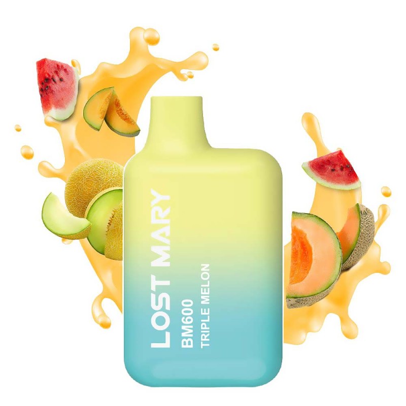 Lost Mary BM600 20mg 2ml Triple Melon Συσκευές Μιας Χρήσης - Lost Mary BM600 20mg 2ml Triple Melon