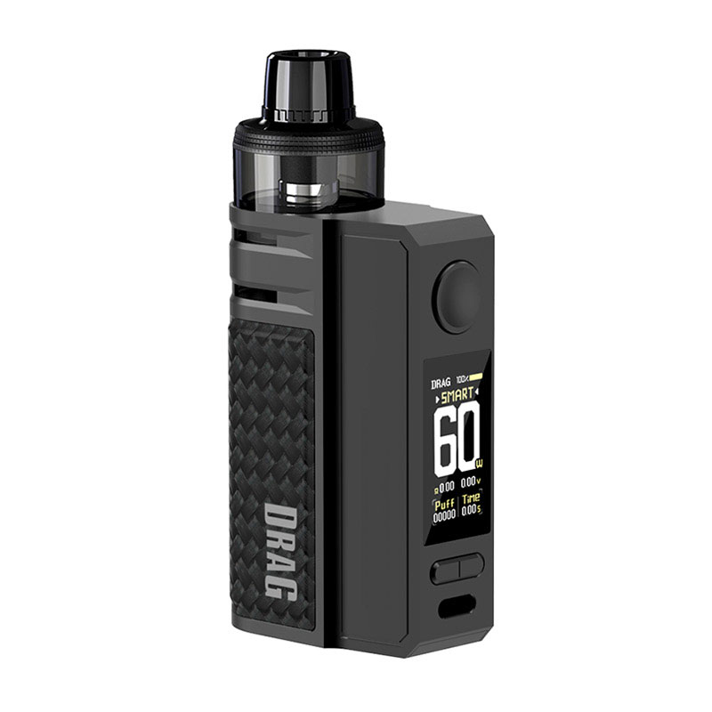 Voopoo Drag E60 4.5ml Pod Kit Black Pod Systems - Voopoo Drag E60 4.5ml Pod Kit Black