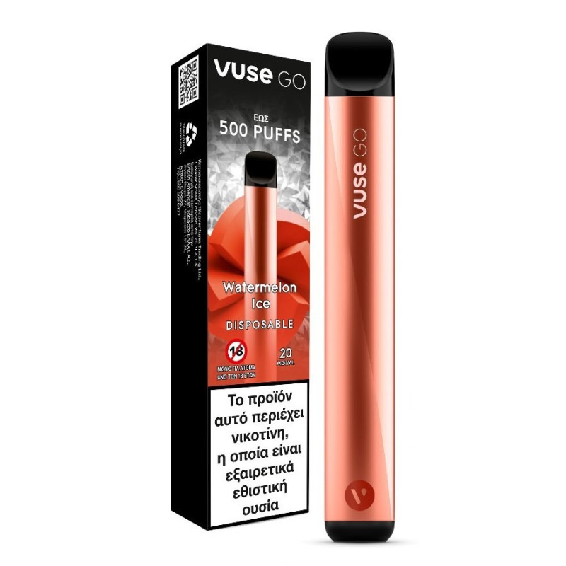 Ηλεκτρονικό Τσιγάρο Μιας Χρήσης - VUSE GO Watermelon Ice 20mg 2ml