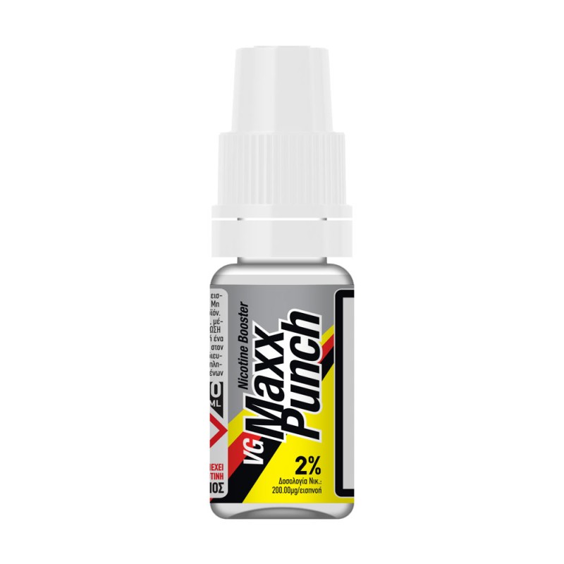 Maxx Punch VG Nicotine Booster 10ml - 20mg/ml Ατμιστική Βάση - Maxx Punch VG Nicotine Booster 10ml - 20mg/ml