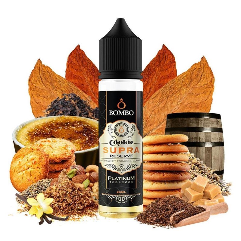 Bombo Platinum Tobaccos Cookie Supra Reserve 20ml/60ml Bombo ELiquids - Bombo Platinum Tobaccos Cookie Supra Reserve 20ml/60ml