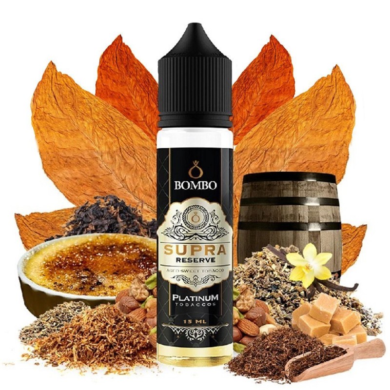 Bombo Platinum Tobaccos Supra Reserve 15ml/60ml Bombo ELiquids - Bombo Platinum Tobaccos Supra Reserve 15ml/60ml