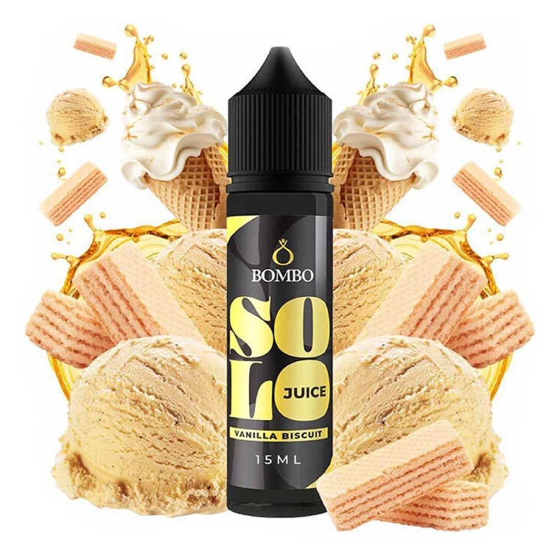 Bombo Solo Juice Vanilla Biscuit 15ml/60ml Bombo ELiquids - Bombo Solo Juice Vanilla Biscuit 15ml/60ml