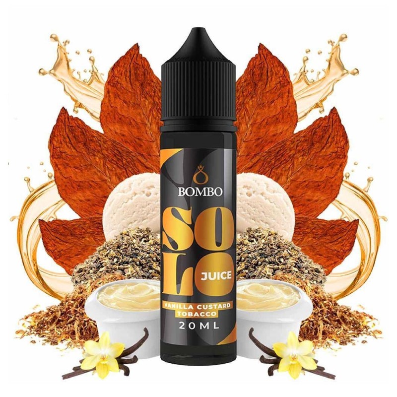 Bombo Solo Juice Vanilla Custard Tobacco 20ml/60ml Bombo ELiquids - Bombo Solo Juice Vanilla Custard Tobacco 20ml/60ml