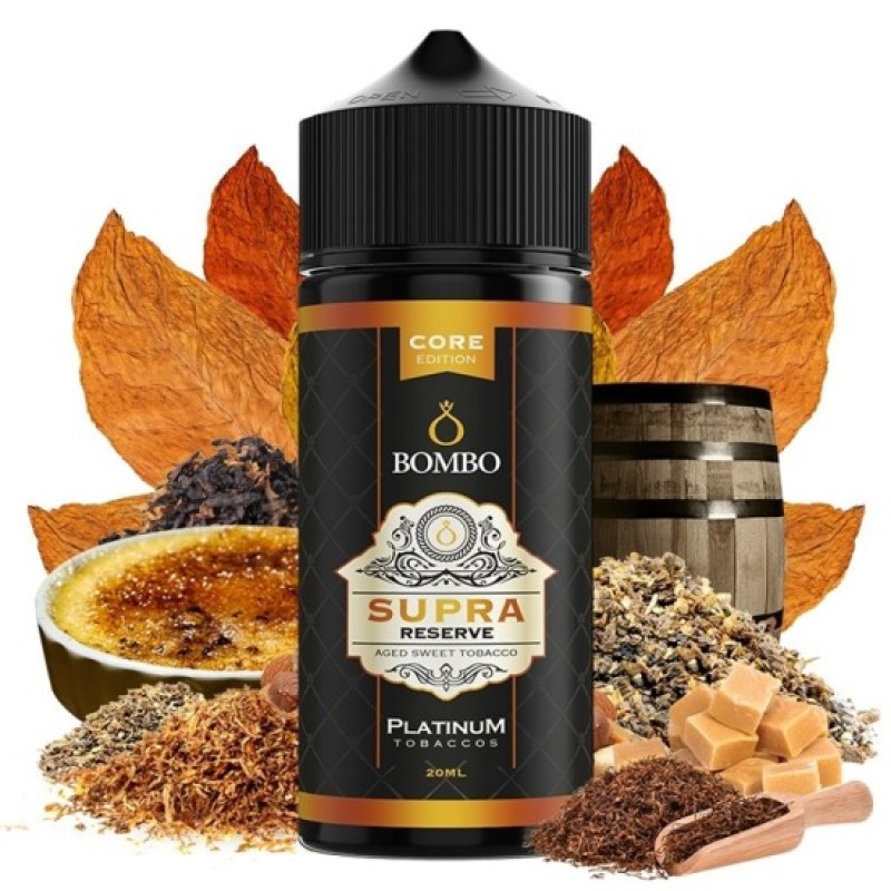 Bombo - Bombo Platinum Tobaccos Supra Reserve Core Edition 20ml/120ml Bombo ELiquids - Bombo Platinum Tobaccos Supra Reserve Core Edition 20ml/120ml