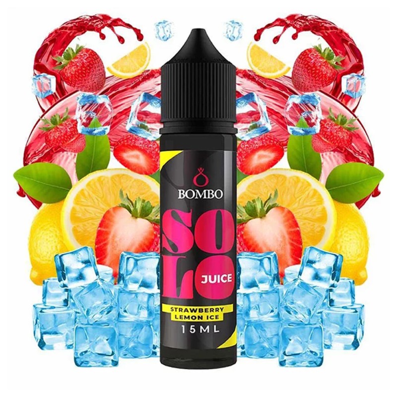 Bombo Solo Juice Strawberry Lemon Ice 15ml/60ml Bombo ELiquids - Bombo Solo Juice Strawberry Lemon Ice 15ml/60ml
