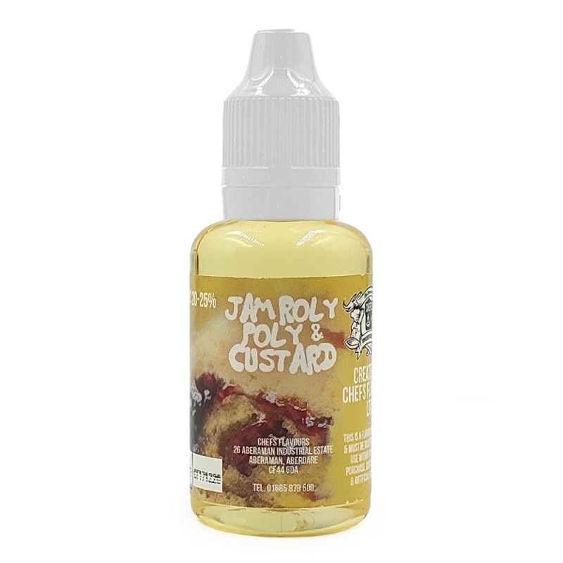 Chefs Flavours Jam Roly Poly & Custard Flavor 30ml Γεύσεις Chefs - Chefs Flavours Jam Roly Poly & Custard Flavor 30ml