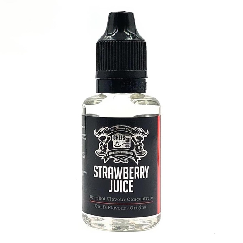 Chefs Flavours Strawberry Juice Flavor 30ml Γεύσεις Chefs - Chefs Flavours Strawberry Juice Flavor 30ml