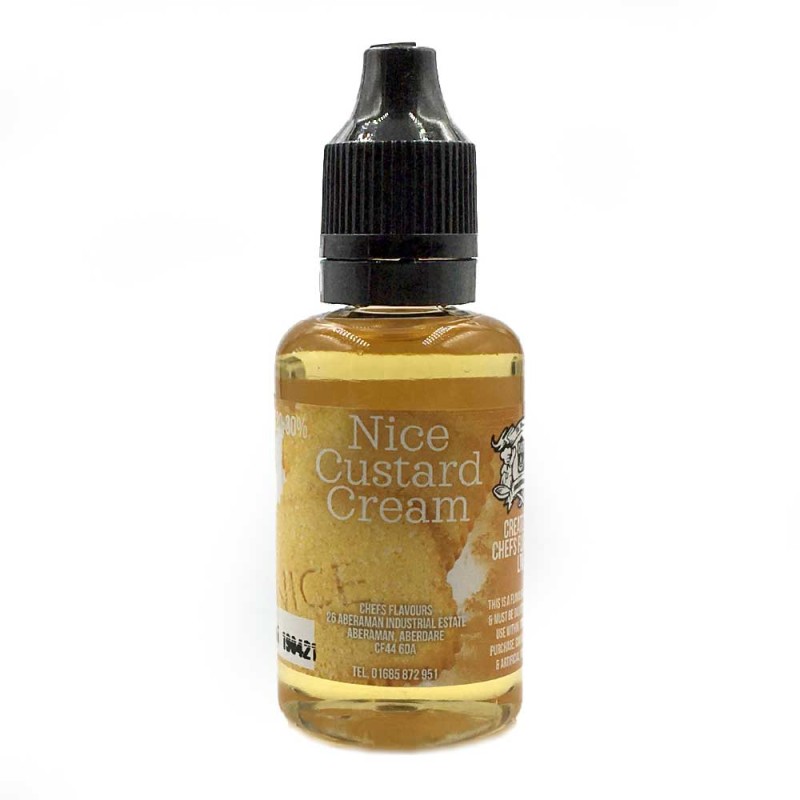 Chefs Flavours Nice Custard Cream Flavor 30ml Γεύσεις Chefs - Chefs Flavours Nice Custard Cream Flavor 30ml