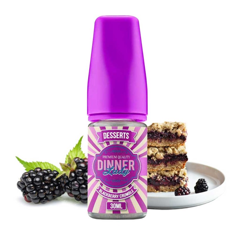 Dinner Lady Desserts - Blackberry Crumble Flavor 30ml Γεύσεις Dinner Lady - Dinner Lady Desserts - Blackberry Crumble Flavor 30ml