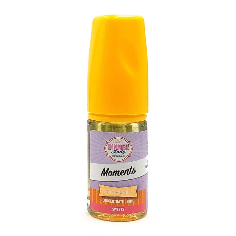 Dinner Lady Moments Peach Bubble Flavor 30ml Γεύσεις Dinner Lady - Dinner Lady Moments Peach Bubble Flavor 30ml