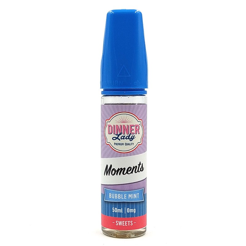 Dinner Lady Moments Bubble Mint 50ml/60ml Shortfill Dinner Lady - Dinner Lady Moments Bubble Mint 50ml/60ml Shortfill