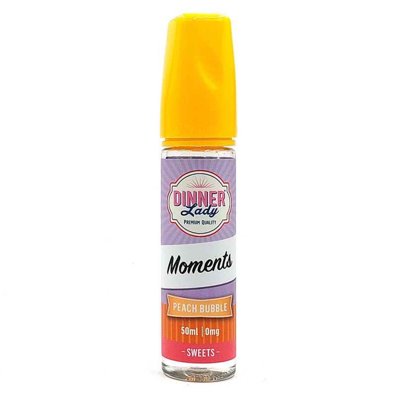 Dinner Lady Moments Peach Bubble 50ml/60ml Shortfill Dinner Lady - Dinner Lady Moments Peach Bubble 50ml/60ml Shortfill