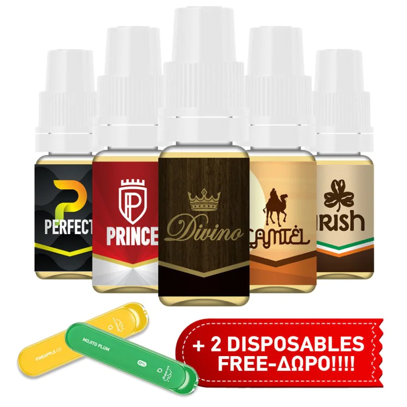 e-Liquids 5x10ml - PACK C' - e-Liquid Combos e-Liquids 5x10ml - PACK C' - e-Liquid Combos