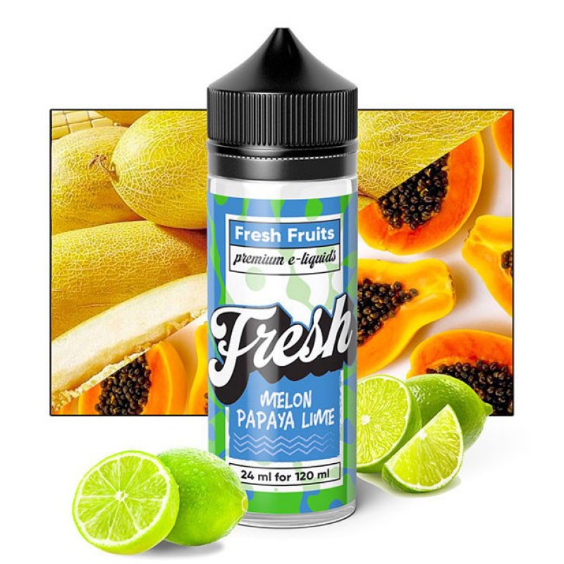 Fresh Premium Eliquids Melon Papaya Lime 24ml/120ml Fresh Premium Eliquids - Fresh Premium Eliquids Melon Papaya Lime 24ml/120ml