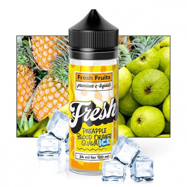 Fresh Premium Eliquids - Fresh Premium Eliquids Pinapple Blood Orange Guava Ice 24ml/120ml