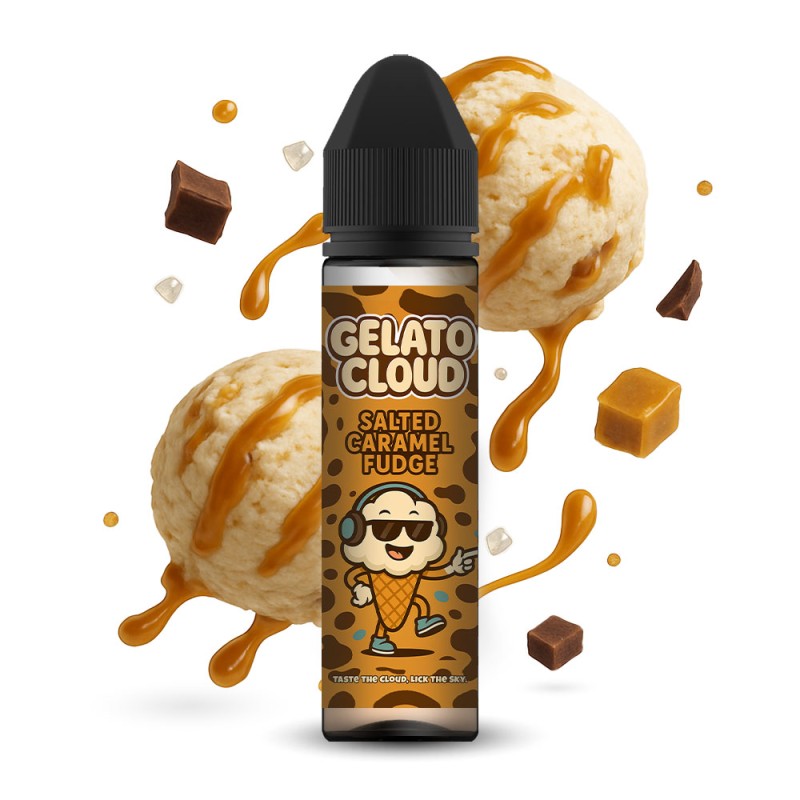 Gelato Cloud Salted Caramel Fudge 10ml/60ml Gelato Cloud Flavor Shots - Gelato Cloud Salted Caramel Fudge 10ml/60ml