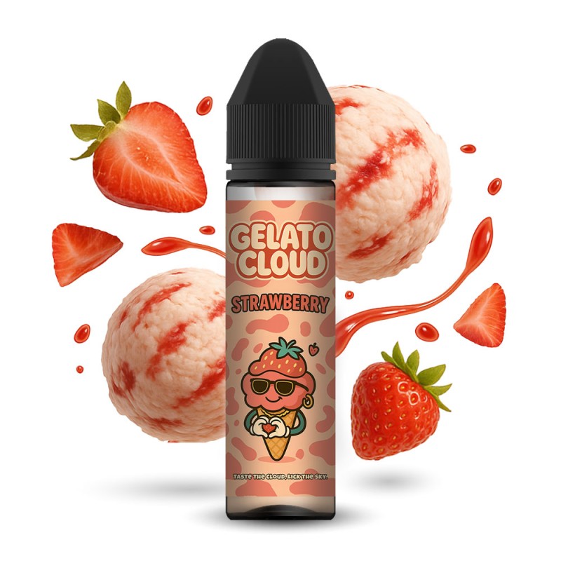 Gelato Cloud Strawberry 10ml/60ml Gelato Cloud Flavor Shots - Gelato Cloud Strawberry 10ml/60ml