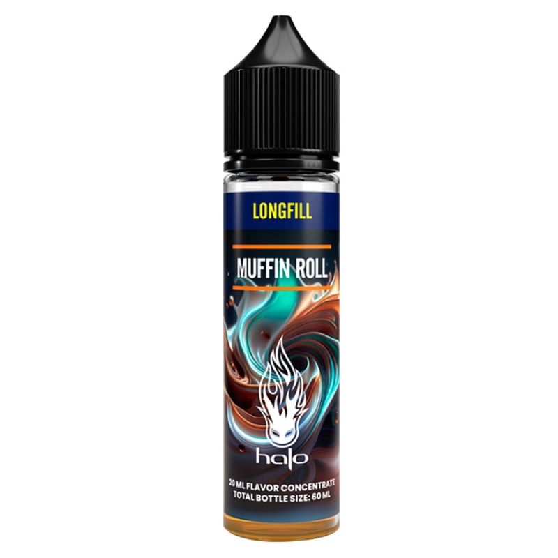 Halo Flavor Shots - Muffin Roll 20ml/60ml Halo Shake N Vape - Halo Flavor Shots - Muffin Roll 20ml/60ml