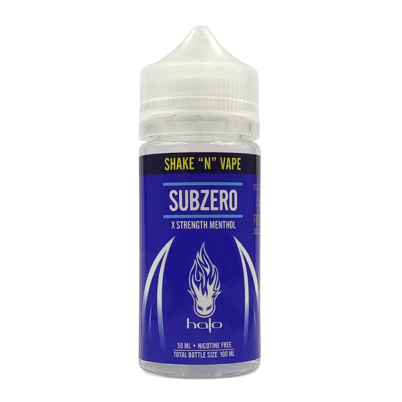 Halo Subzero SNV 50ml/100ml Halo Shake N Vape - Halo Subzero SNV 50ml/100ml