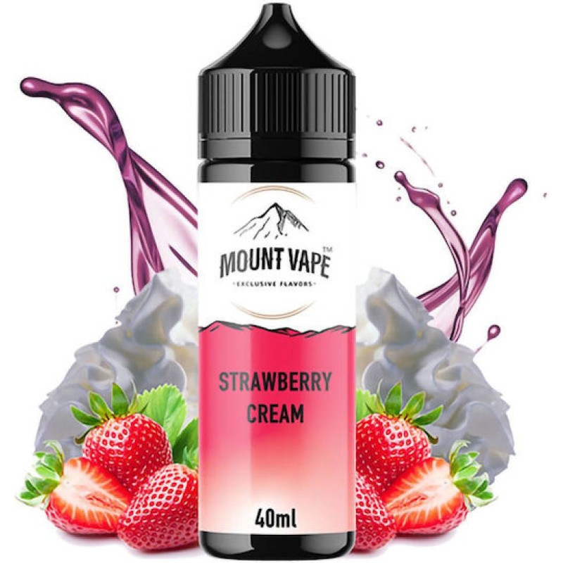 Mount Vape - Mount Vape Strawberry Cream 40ml/120ml Mount Vape - Mount Vape Strawberry Cream 40ml/120ml