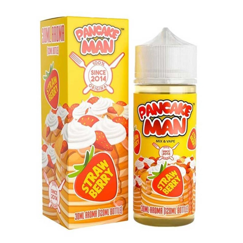 Pancake Man Strawberry Cream 30ml/120ml Pancake Man Eliquids - Pancake Man Strawberry Cream 30ml/120ml