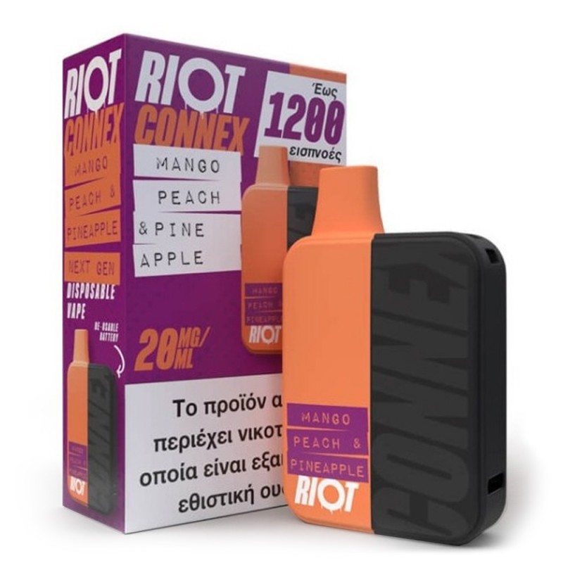 Riot Connex Kit Mango Peach Pineapple 2x2ml 20mg Συσκευές Μιας Χρήσης - Riot Connex Kit Mango Peach Pineapple 2x2ml 20mg