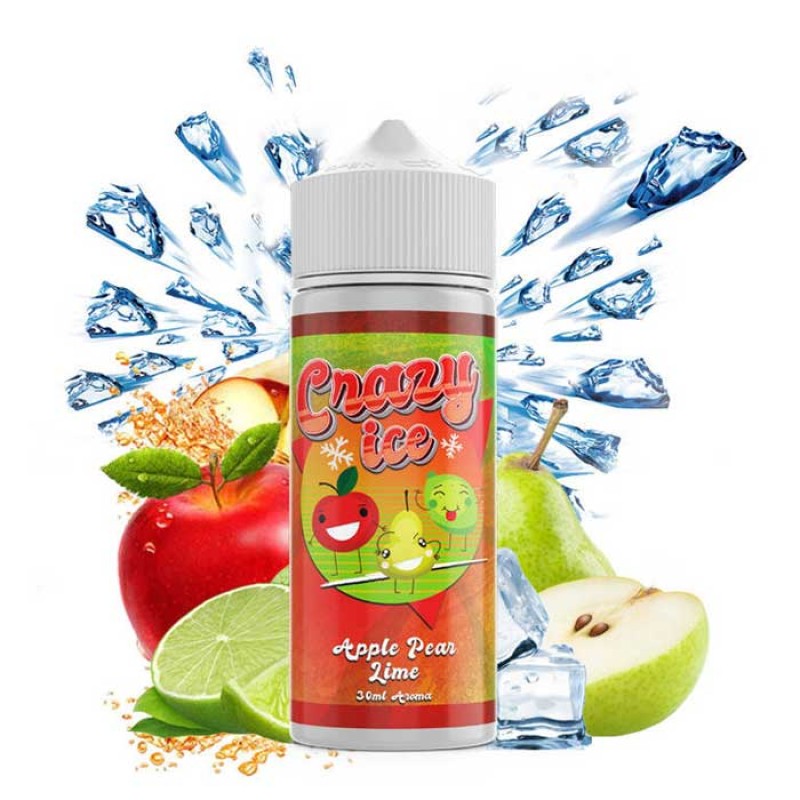 Steam City Crazy Ice Apple Pear Lime 20ml/120ml Steam City Liquids - Steam City Crazy Ice Apple Pear Lime 20ml/120ml