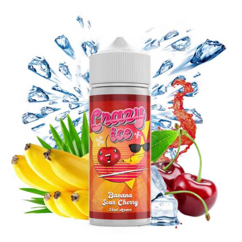 Steam City Crazy Ice Banana Sour Cherry 30ml/120ml Steam City Liquids - Steam City Crazy Ice Banana Sour Cherry 30ml/120ml
