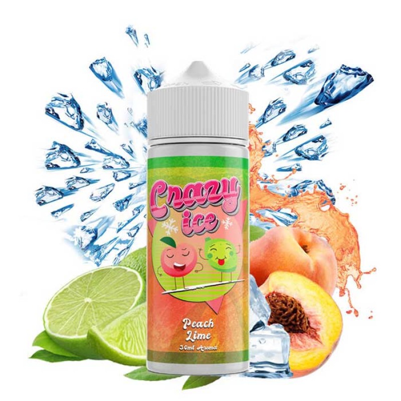Steam City Crazy Ice Peach Lime 20ml/120ml Steam City Liquids - Steam City Crazy Ice Peach Lime 20ml/120ml