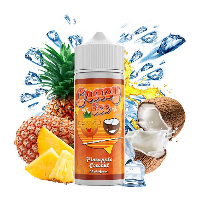 Steam City Crazy Ice Pineapple Coconut 30ml/120ml Steam City Liquids - Steam City Crazy Ice Pineapple Coconut 30ml/120ml