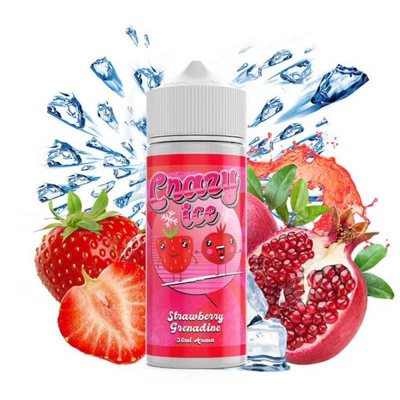 Steam City Crazy Ice Strawberry Grenadine 20ml/120ml Steam City Liquids - Steam City Crazy Ice Strawberry Grenadine 20ml/120ml