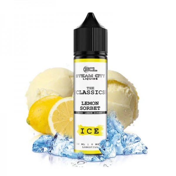 Steam City Liquids - Steam City Flavour Shot Lemon Sorbet Ice 12ml/60ml