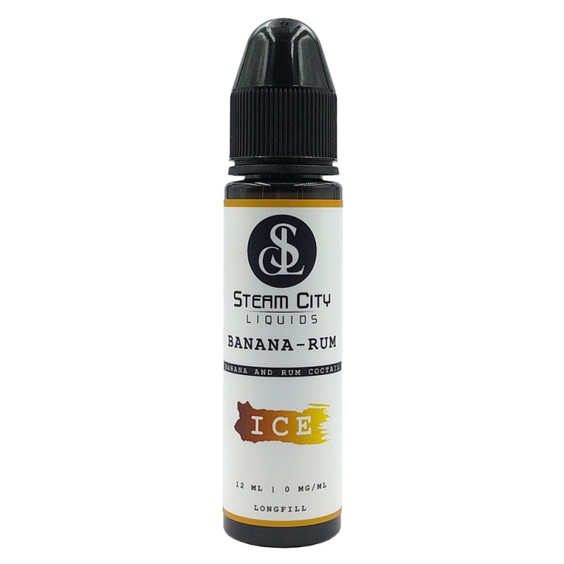 Steam City Liquids Banana Rum Ice 10ml/60ml Steam City Liquids - Steam City Liquids Banana Rum Ice 10ml/60ml