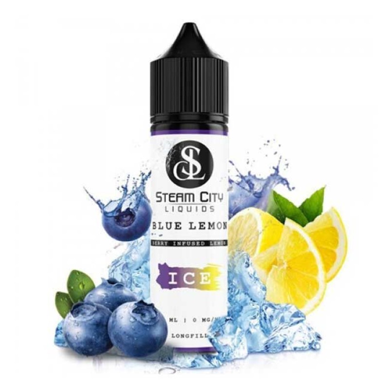 Steam City Liquids Blue Lemon Ice 10ml/60ml Steam City Liquids - Steam City Liquids Blue Lemon Ice 10ml/60ml
