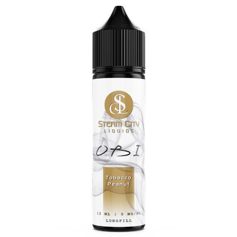 Steam City Liquids OBI Tobacco Peanut 10ml/60ml Steam City Liquids - Steam City Liquids OBI Tobacco Peanut 10ml/60ml