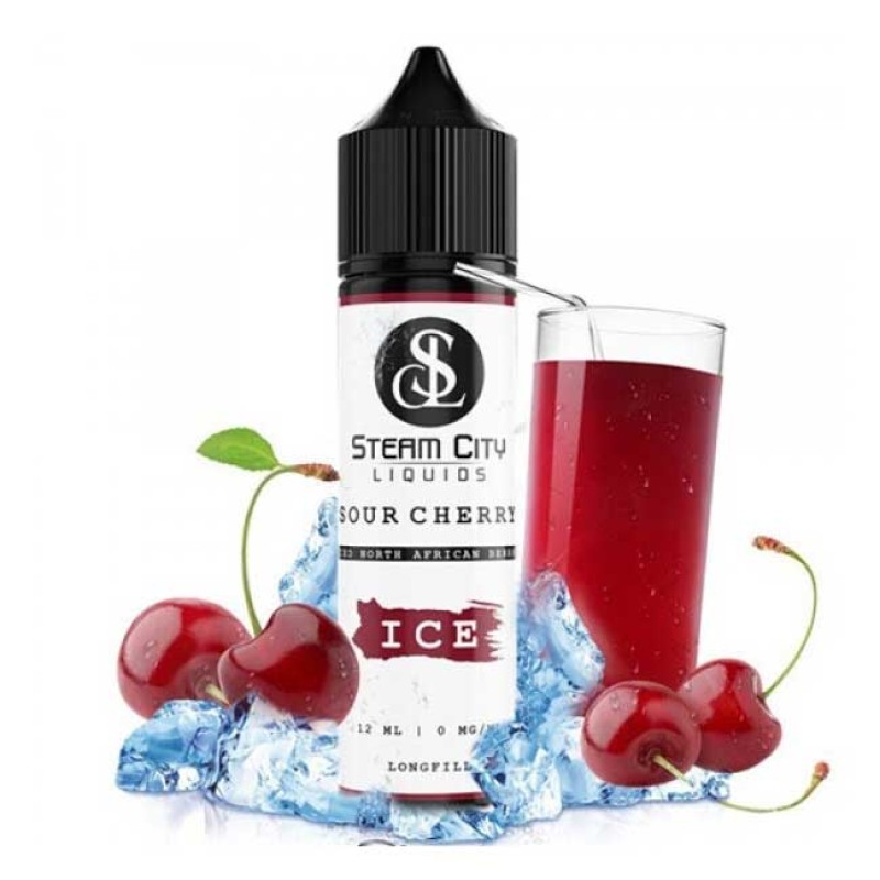 Steam City Liquids Sour Cherry Ice 12ml/60ml Steam City Liquids - Steam City Liquids Sour Cherry Ice 12ml/60ml