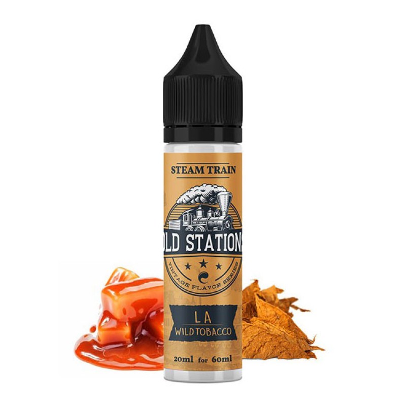 Steam Train Shake & Vape - Steam Train Old Stations L.A. Wild Tobacco 20ml/60ml